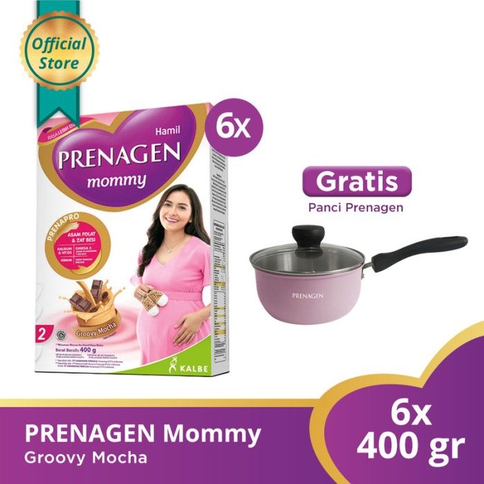 Buy 6 PRENAGEN mommy Groovy Mocha 400gr Free Panci - 1