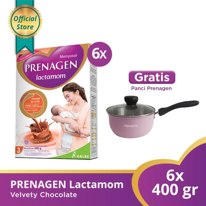 Buy 6 PRENAGEN lacta Velvety Chocolate 400gr Free Panci - 1