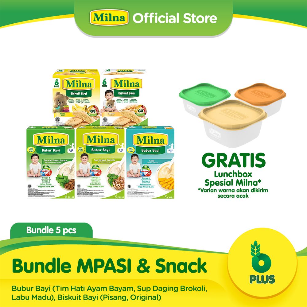 Paket MPASI & Snack Milna Free Lunch Box - 1