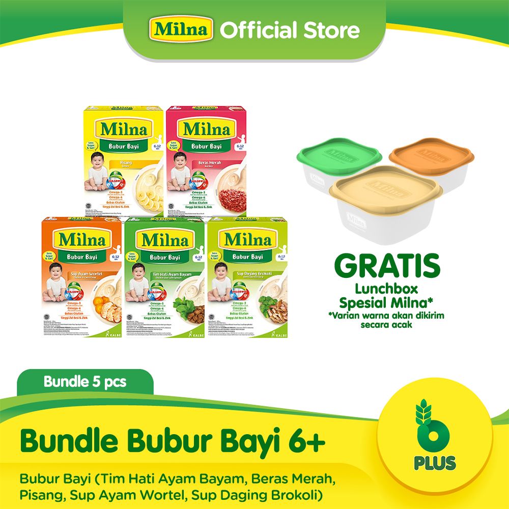 Paket Milna Bubur Bayi 6+ Free Lunch Box - 1