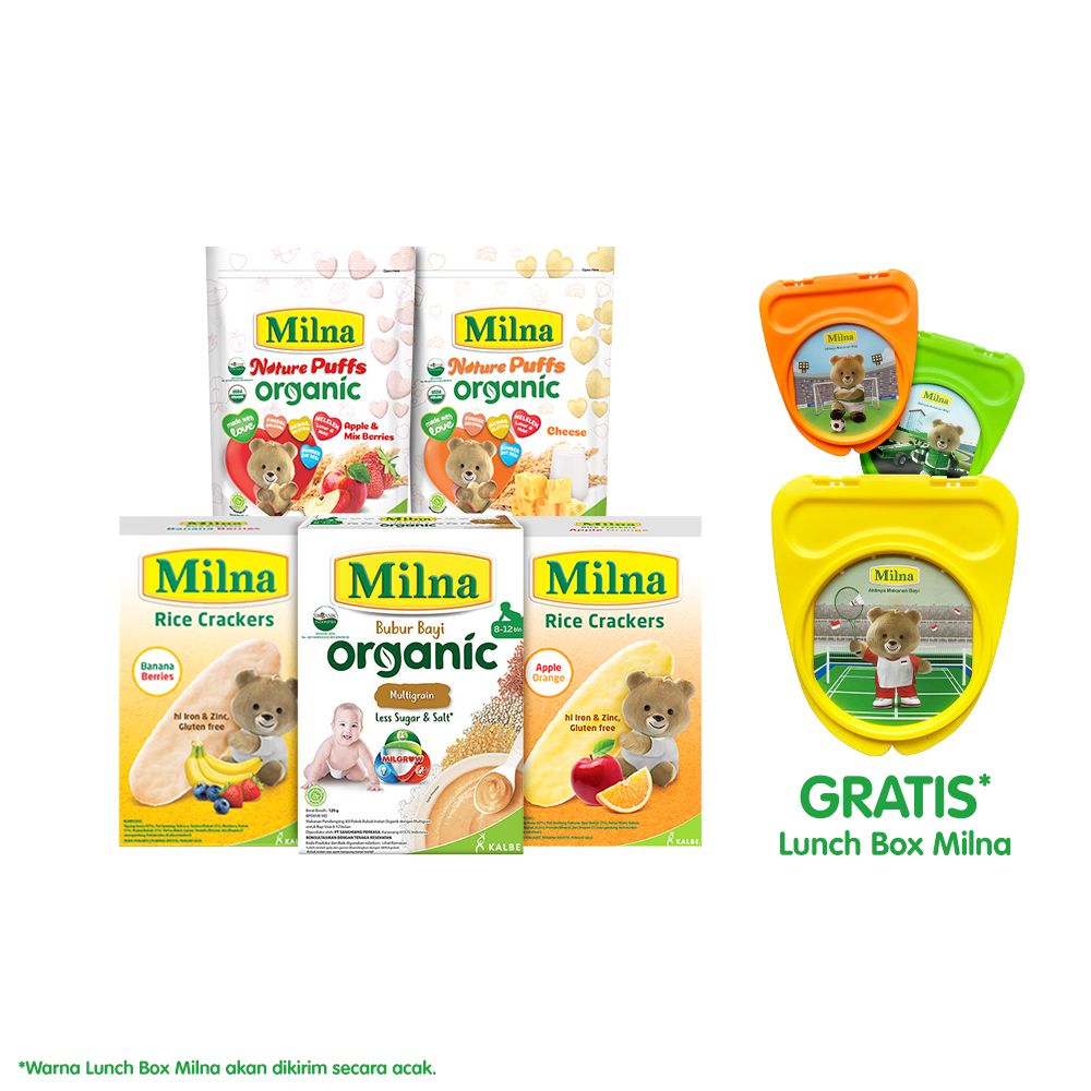Paket Milna Organik Free Lunch Box - 2