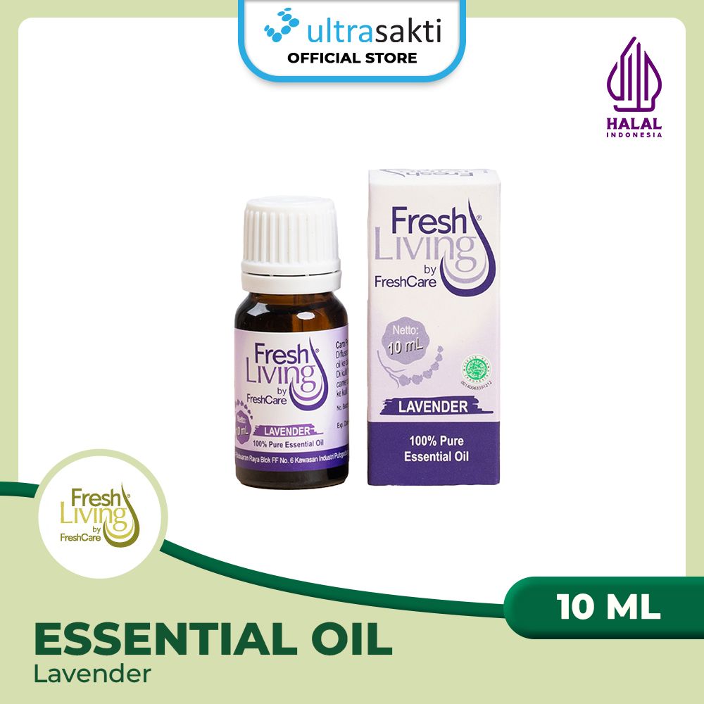 FreshLiving Essential Oil Lavender 10ml - Baik untuk Relaksasi - 1