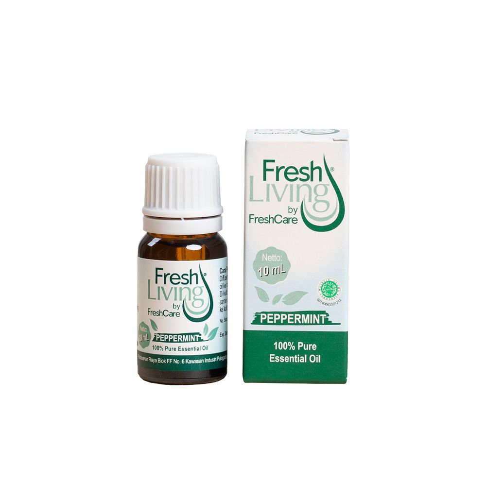 FreshLiving Essential Oil Peppermint 10ml - Baik untuk Kesegaran Tubuh - 2