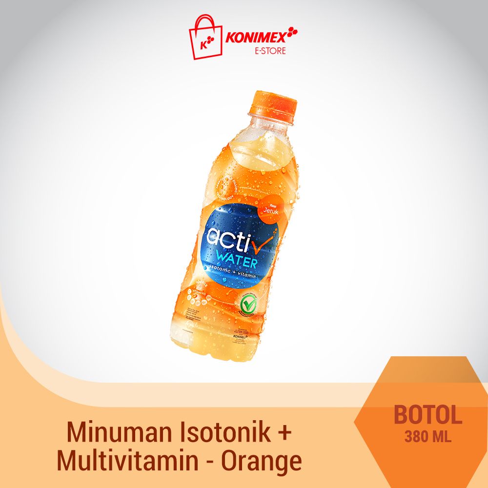 Activ Water Orange Minuman Isotonik+Multivitamin Botol 380 ml - 2