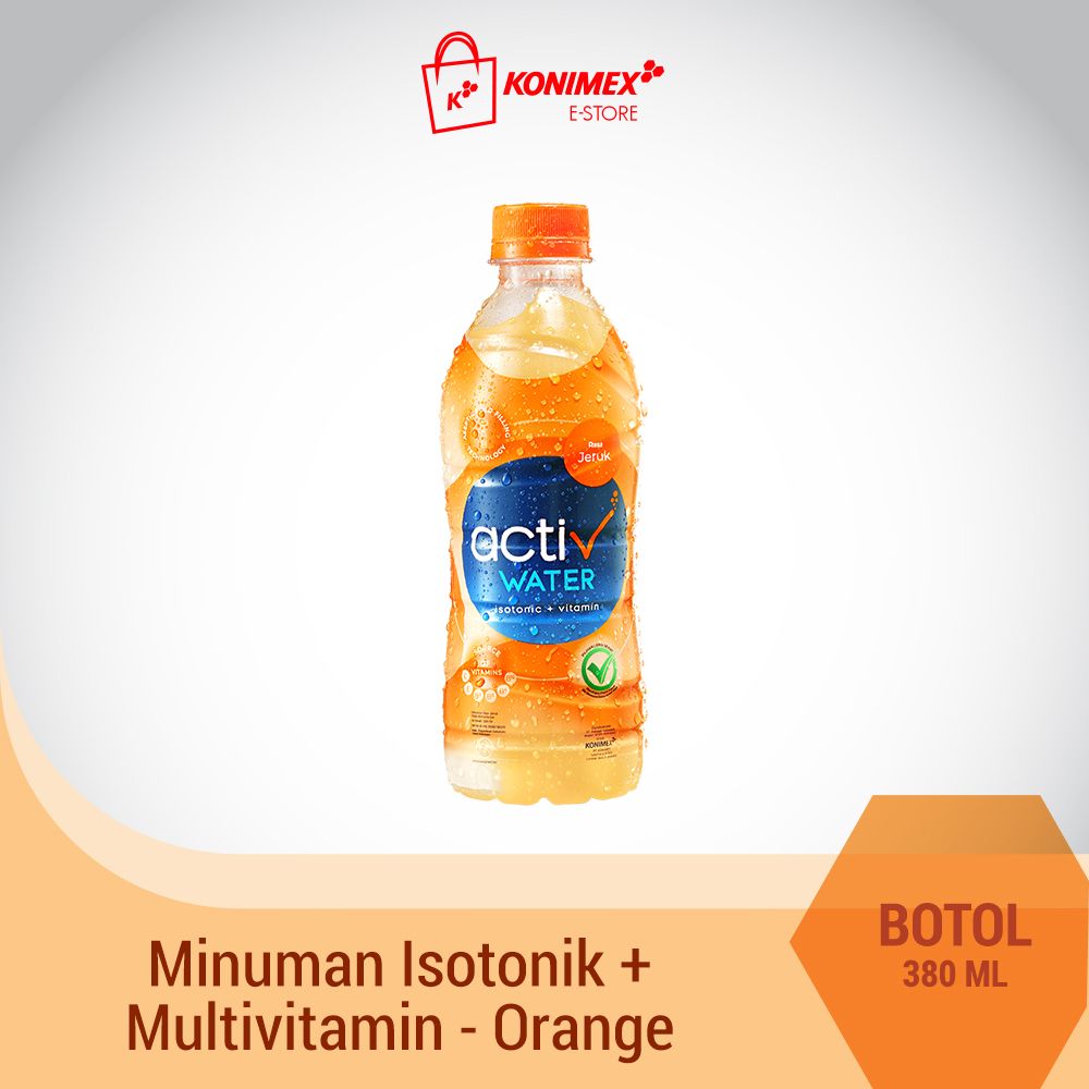 Activ Water Orange Minuman Isotonik+Multivitamin Botol 380 ml - 3