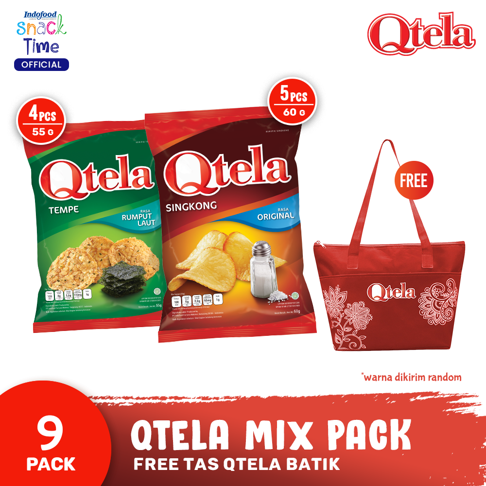 Qtela Mix Pack - Free Tas Qtela Batik - 2