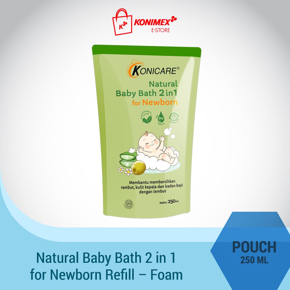 Konicare Natural Baby Bath 2 in 1 for Newborn Refill 250 ml - 2