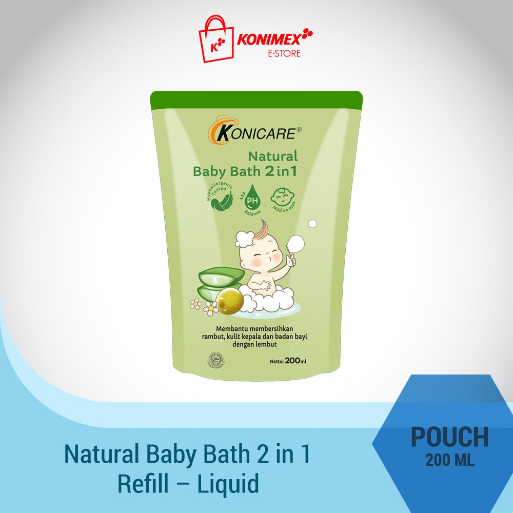 Konicare Natural Baby Bath 2 in 1 200 ml Refill - 1