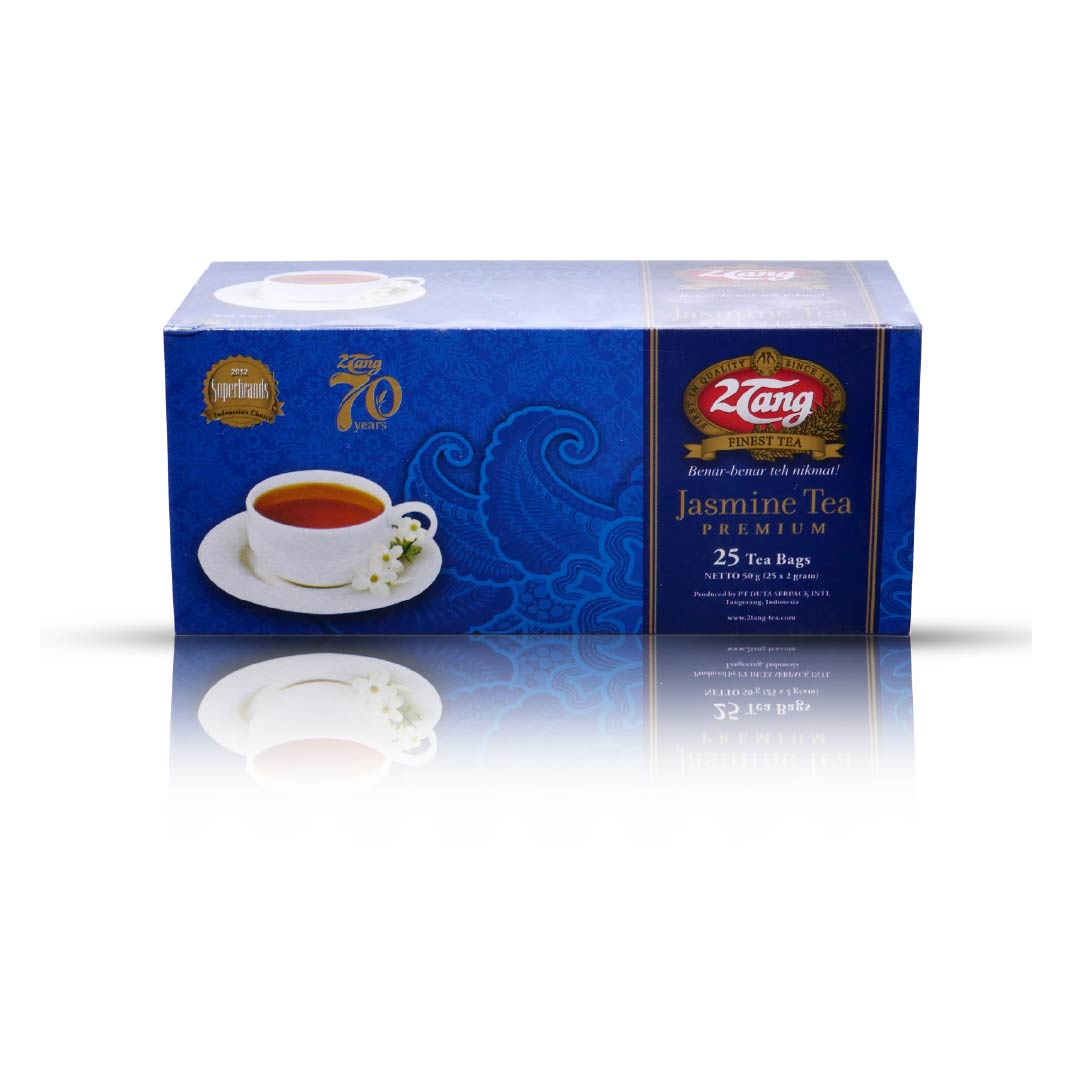 2Tang Jasmine Tea Premium 50gr [1 box @25 kantong/2 gr] - 1