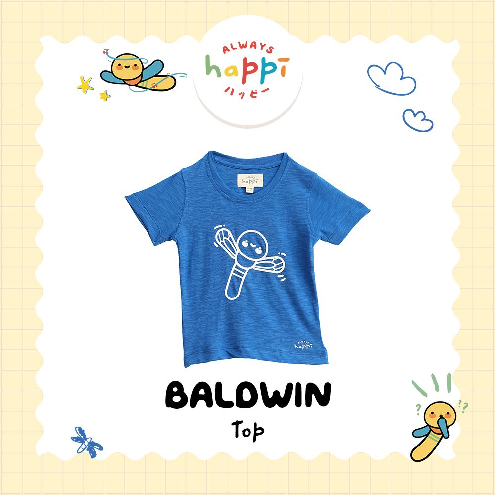 Always Happi Baldwin Top Blue - AH40 5 tahun - 1