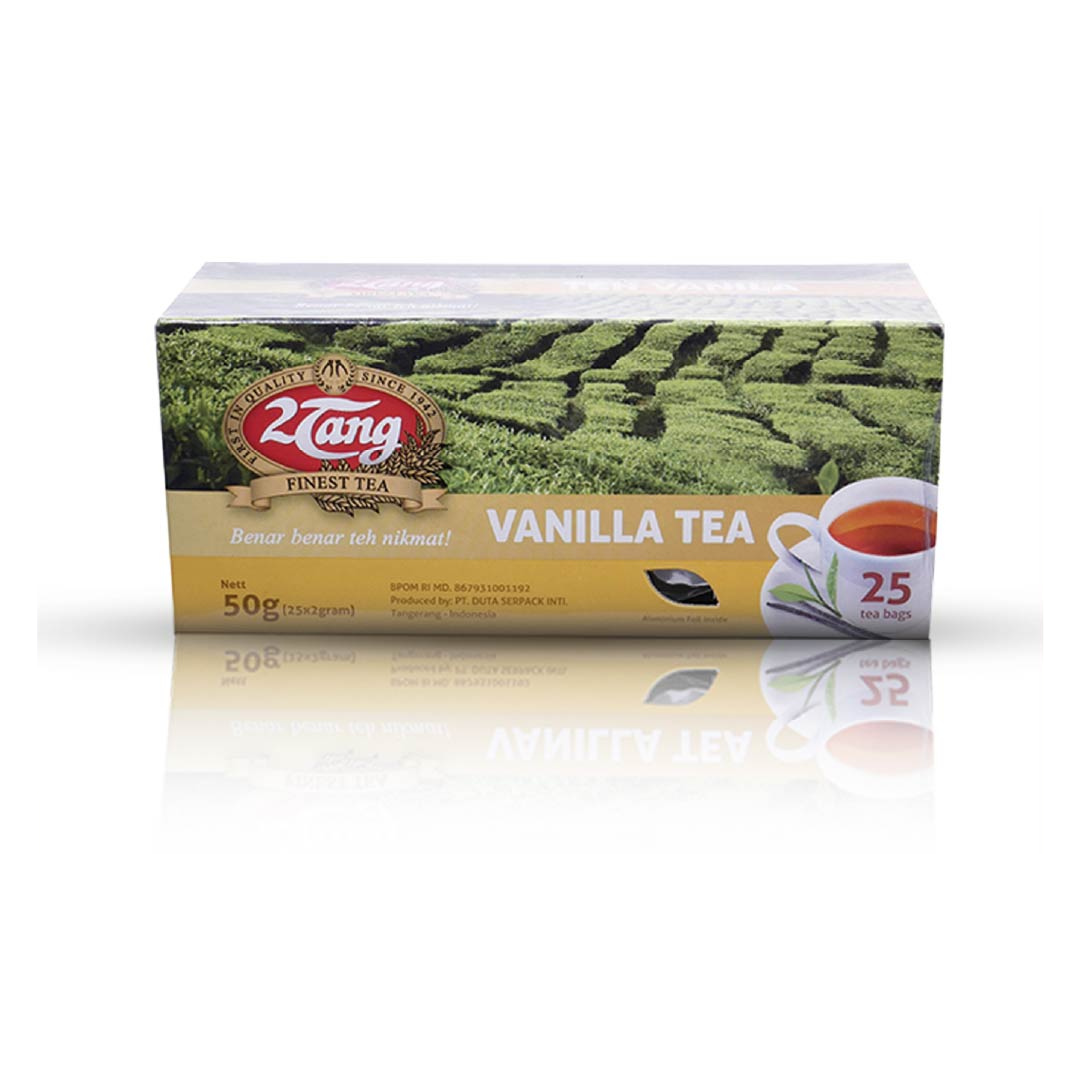 2Tang Vanilla Tea 50gr [1 box @25 kantong/ 2gr] - 1