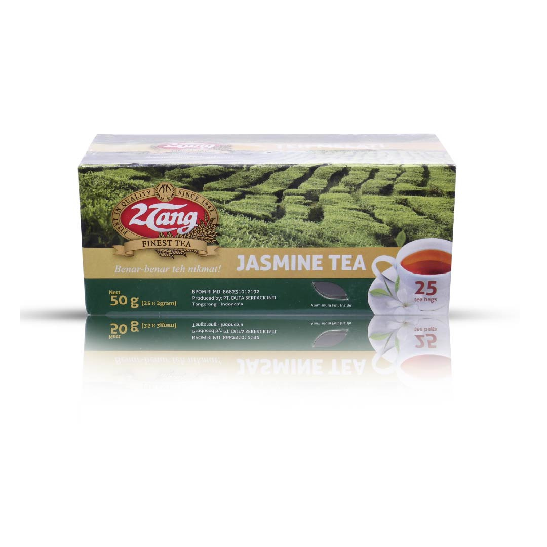 2Tang Jasmine Tea Reguler 50gr [1 box @25 kantong/ 2 gr] - 1