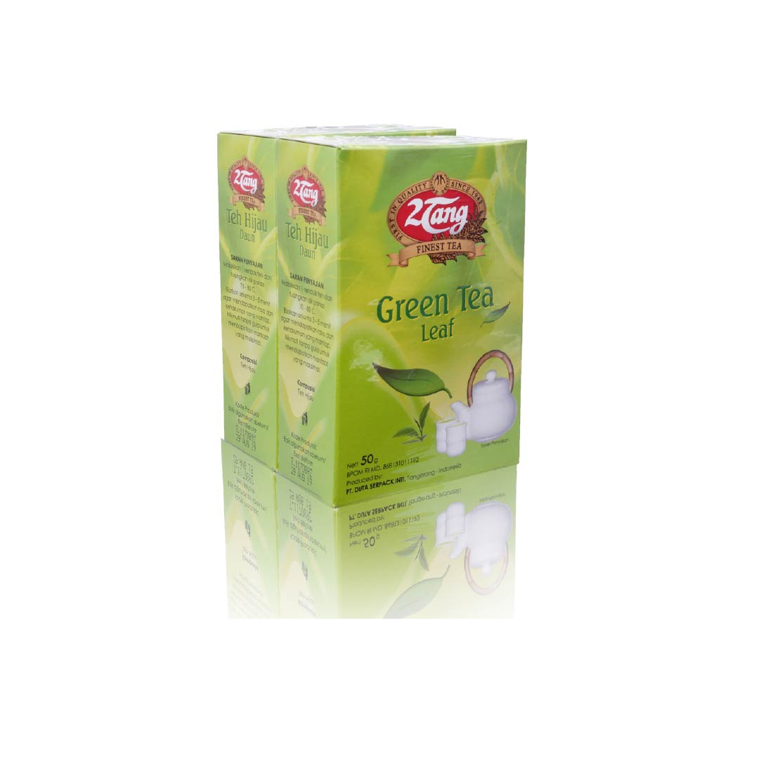 2Tang Green Tea Leaf Teh Bubuk [50 gr/2 pcs] - 1