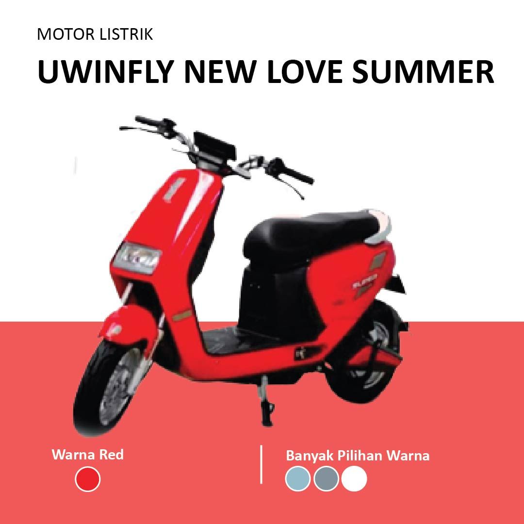 Sepeda Motor Listrik UWinfly Type New Love Summer Hemat BBM Garansi Off The Road - 1