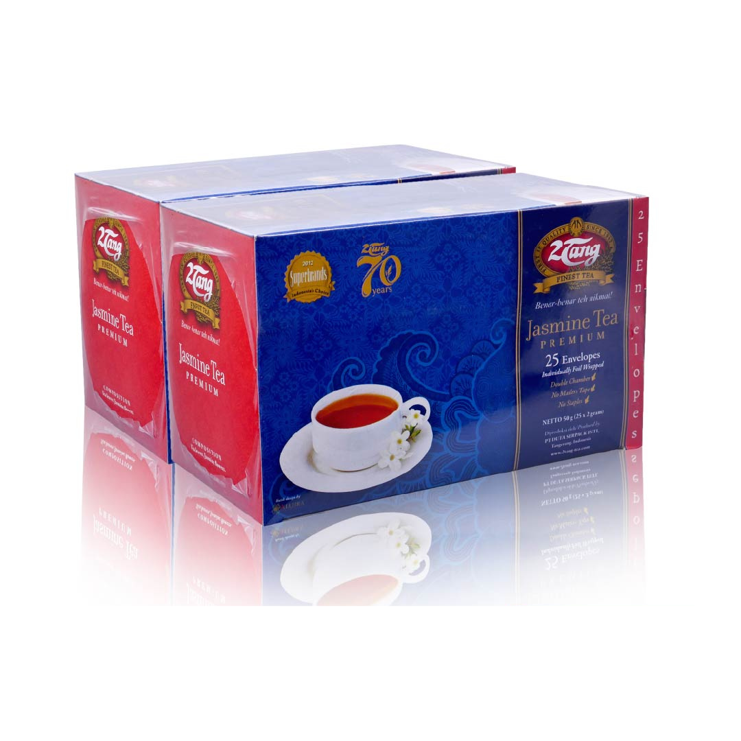 2Tang Jasmine Tea Premium Amplop Teh Celup [2 box @25 Amplop/2 gr] - 1