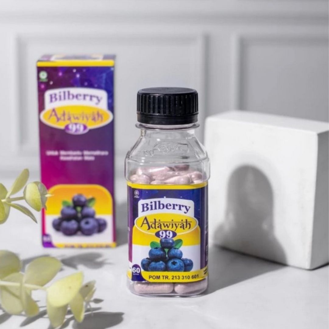 Bilberry Adawiyah 99 Herbal Alami Untuk Mata Minus Katarak Suplemen Kesehatan Mata - 2