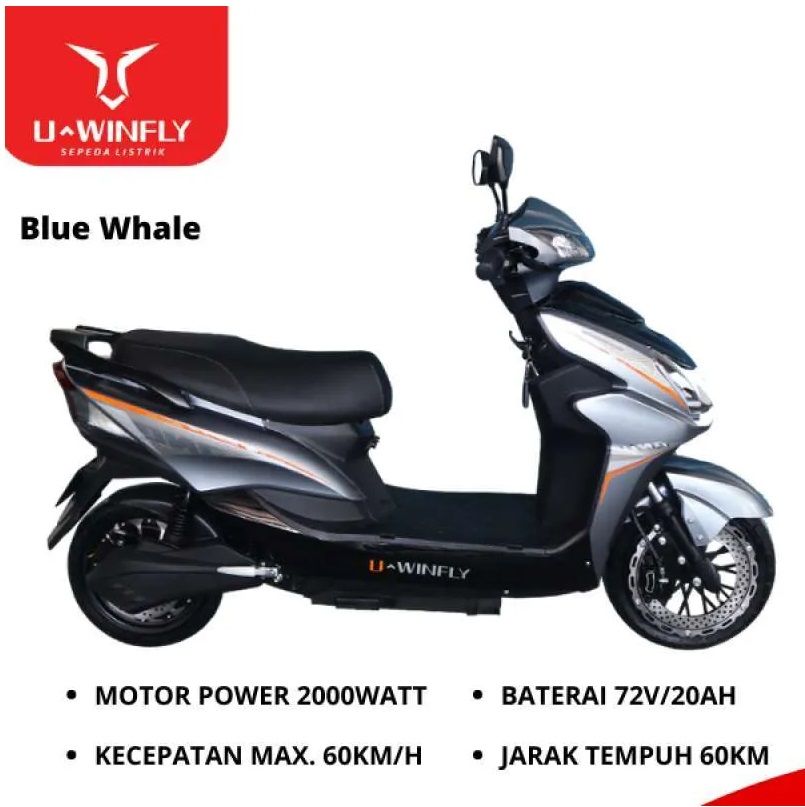 Sepeda Motor Listrik Blue Whale Uwinfly Roda Dua By UWINFLY SNI - 3