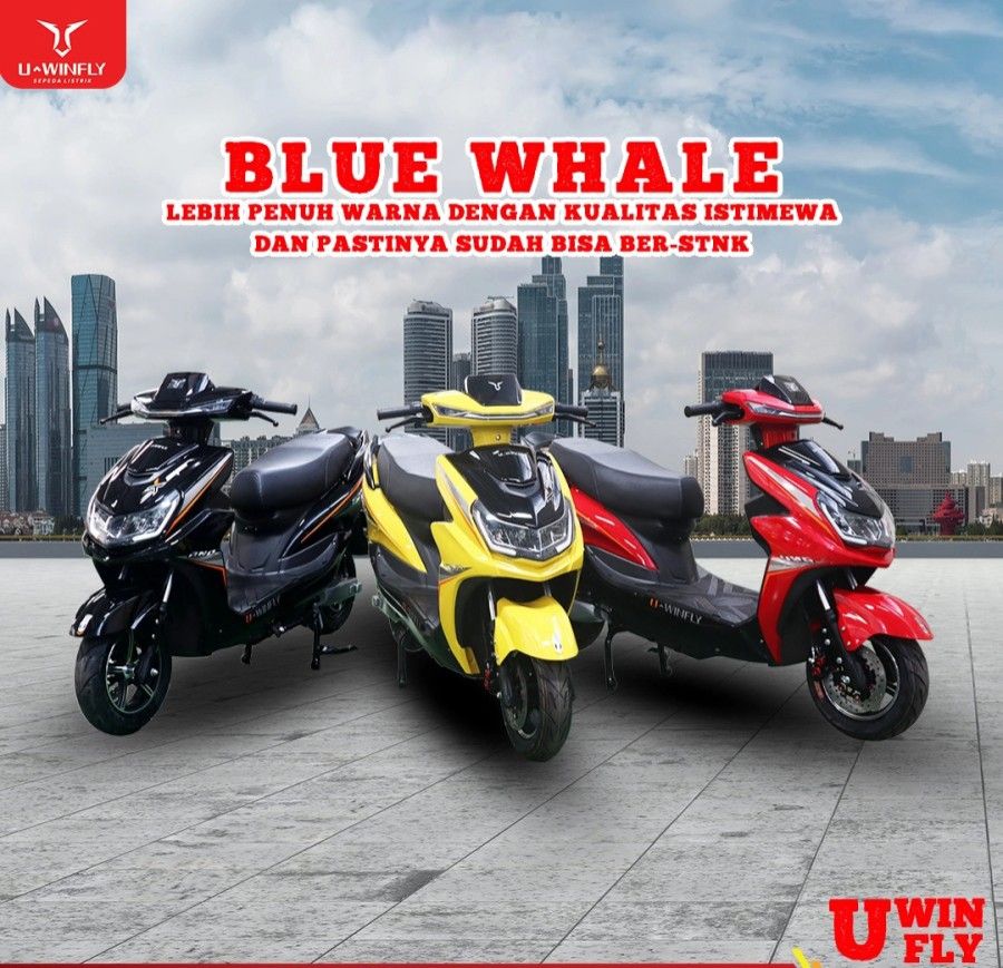 Sepeda Motor Listrik Blue Whale Uwinfly Roda Dua By UWINFLY SNI - 5