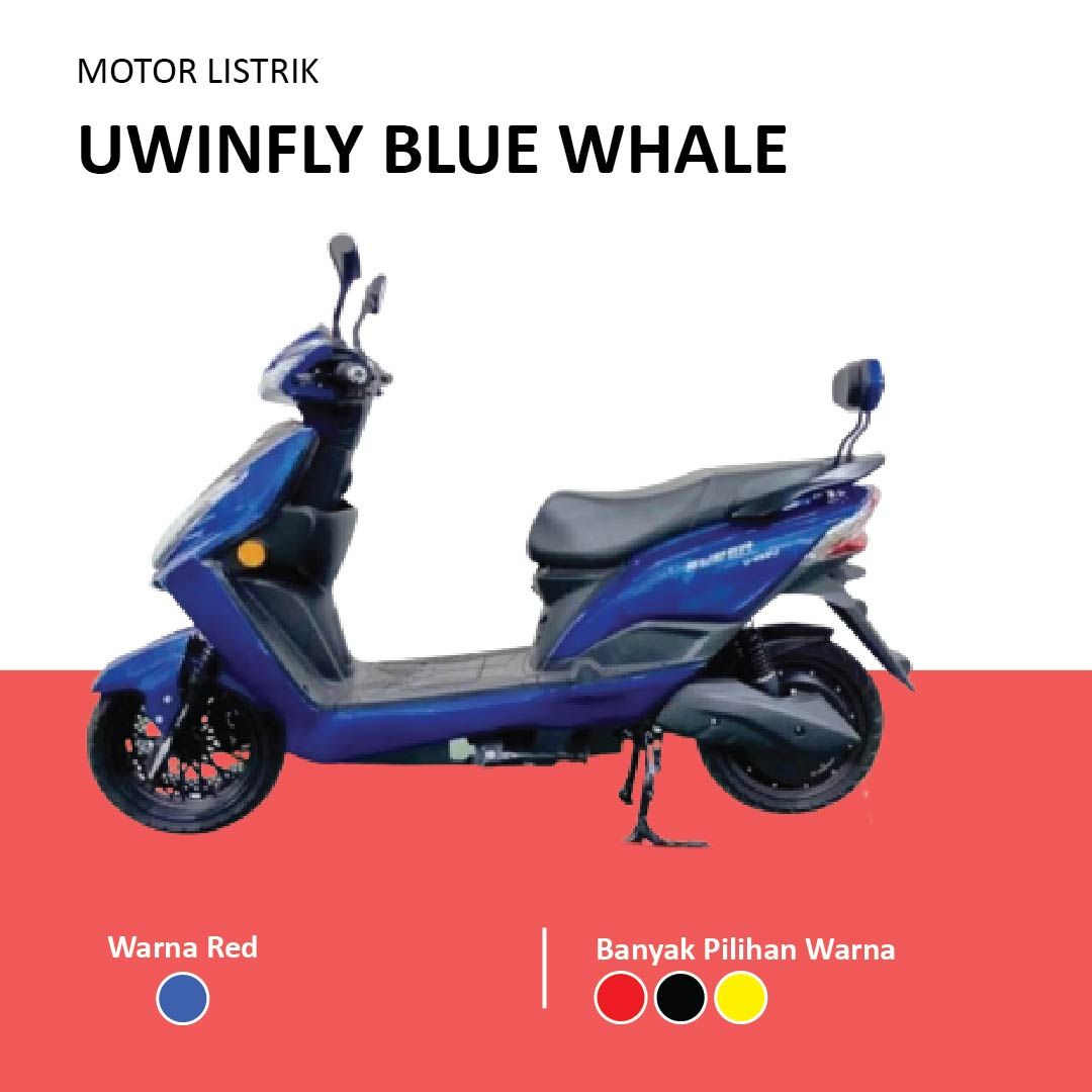Sepeda Motor Listrik Blue Whale Uwinfly Roda Dua By UWINFLY SNI - 1