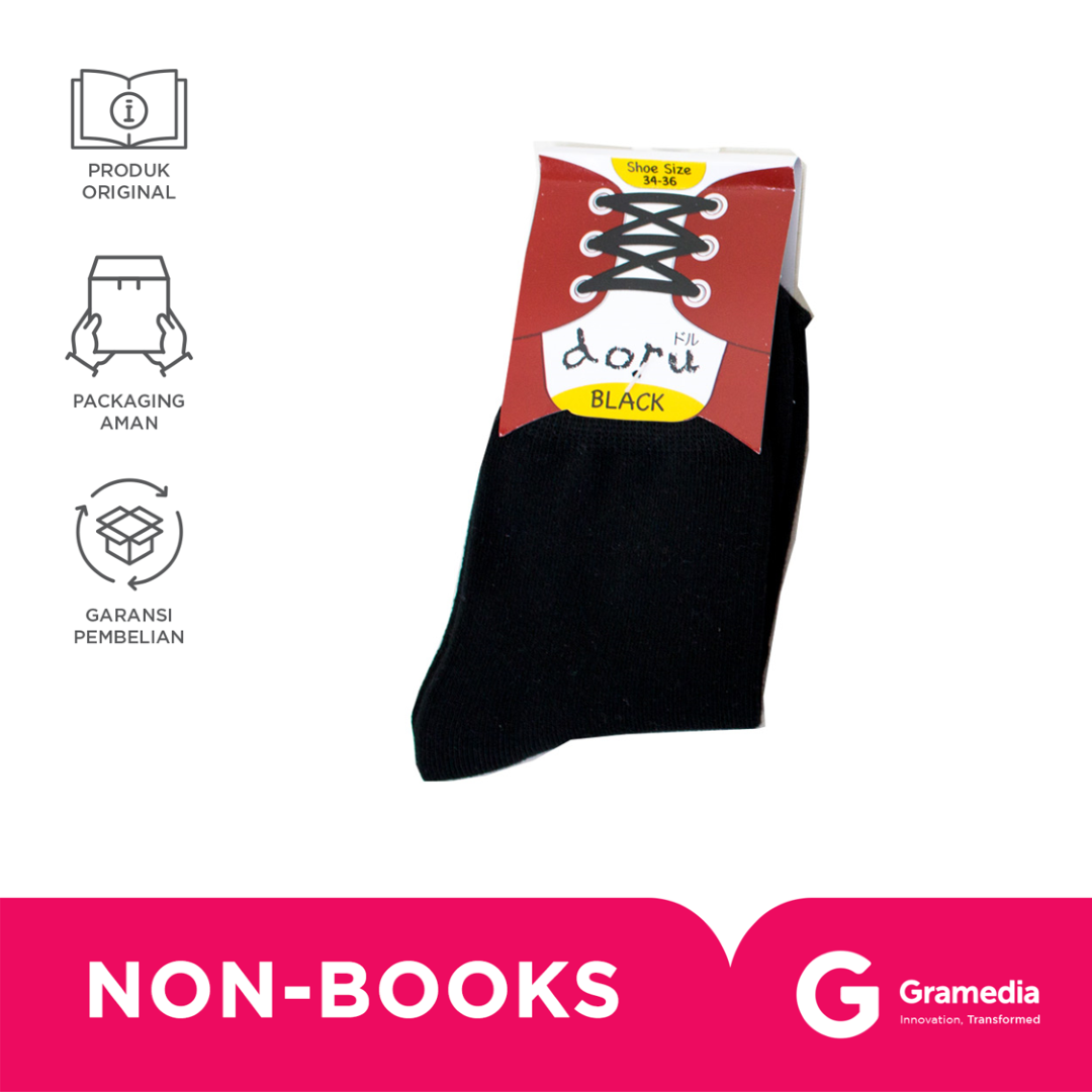 Doru School Socks Size 34-36 Black - 2