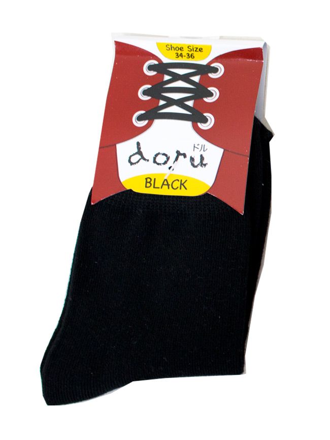 Doru School Socks Size 34-36 Black - 3