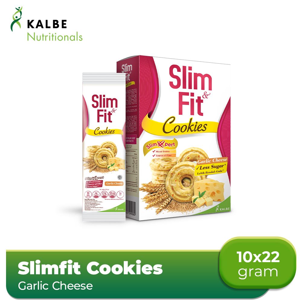 Slim&Fit Cookies Garlic Cheese 10x22g - 1