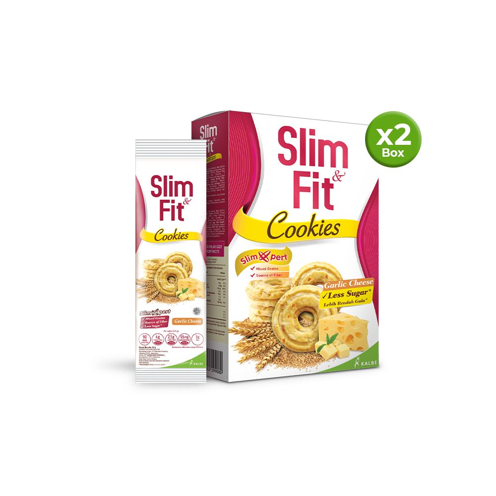 Slim&Fit Cookies Garlic Cheese 10x22g (2pcs) - 2