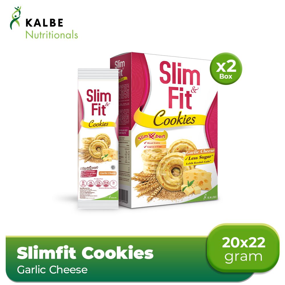 Slim&Fit Cookies Garlic Cheese 10x22g (2pcs) - 1