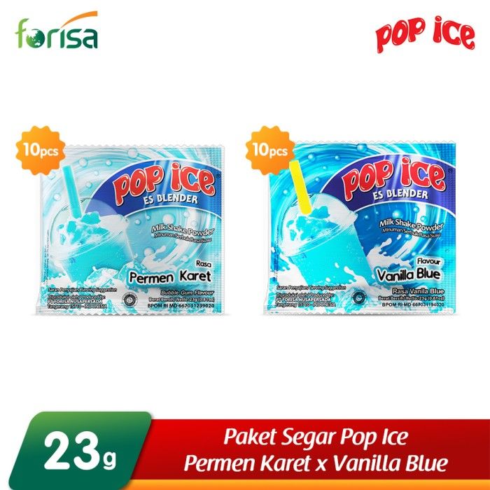 Paket Segar Pop Ice Permen Karet x Vanilla Blue - 20x23 gr - 1