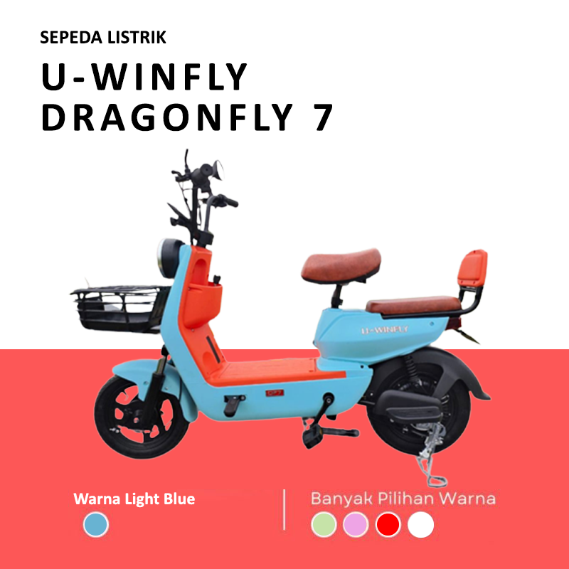 Sepeda Listrik UWINFLY DF7 DragonFly 7 Moped - 1
