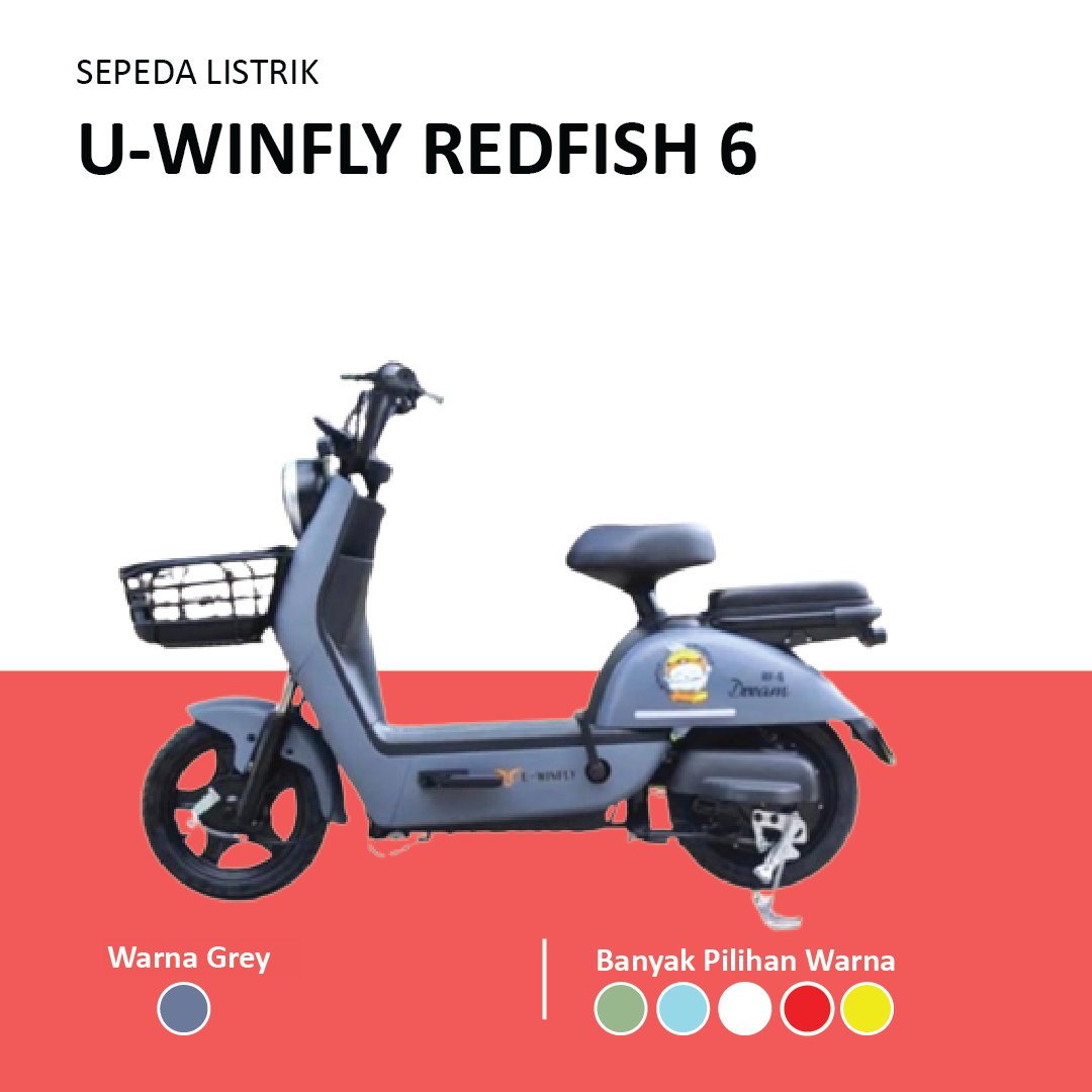 Sepeda Listrik UWINFLY RF6 Redfish 6 Moped - 1