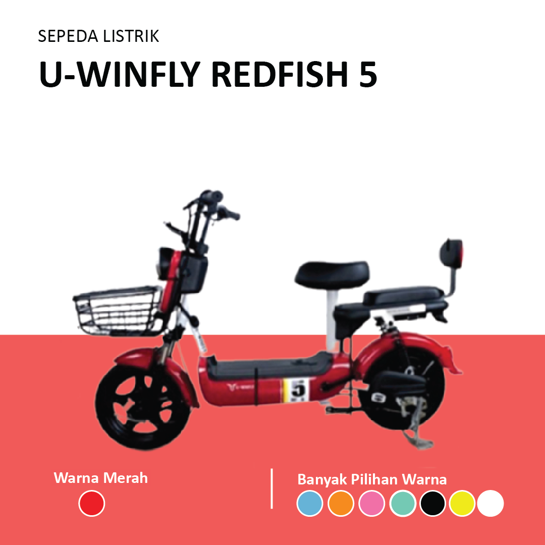Sepeda Motor Listrik Uwinfly RedFish 5 NEW (RF5) - 1
