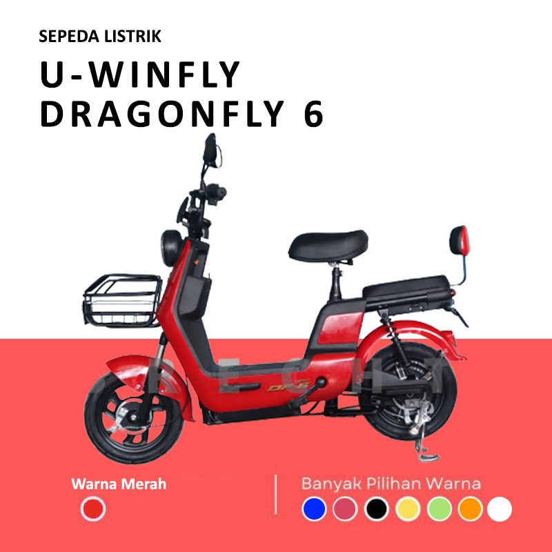 Sepeda Listrik UWINFLY DF6 DragonFly 6 Moped - 1