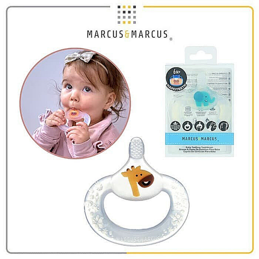 Marcus & Marcus Baby Teething Toothbrush - Sikat Gigi Bayi - Giraffe Yellow - 5