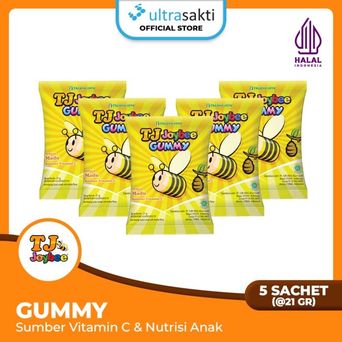 Paket TJ Joybee Gummy 5 Sachet @21gr - Sumber Vit. C & Nutrisi Anak - 1