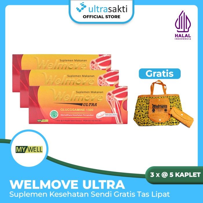 Paket Welmove Ultra 3 Amplop @5 Kaplet Free Tas Lipat - 1