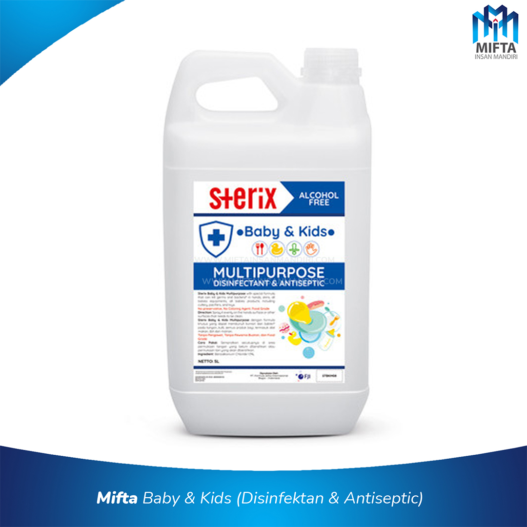 Sterix Hand Sanitizer dan Disinfektan Khusus Bayi dan Anak 5 Liter - 2