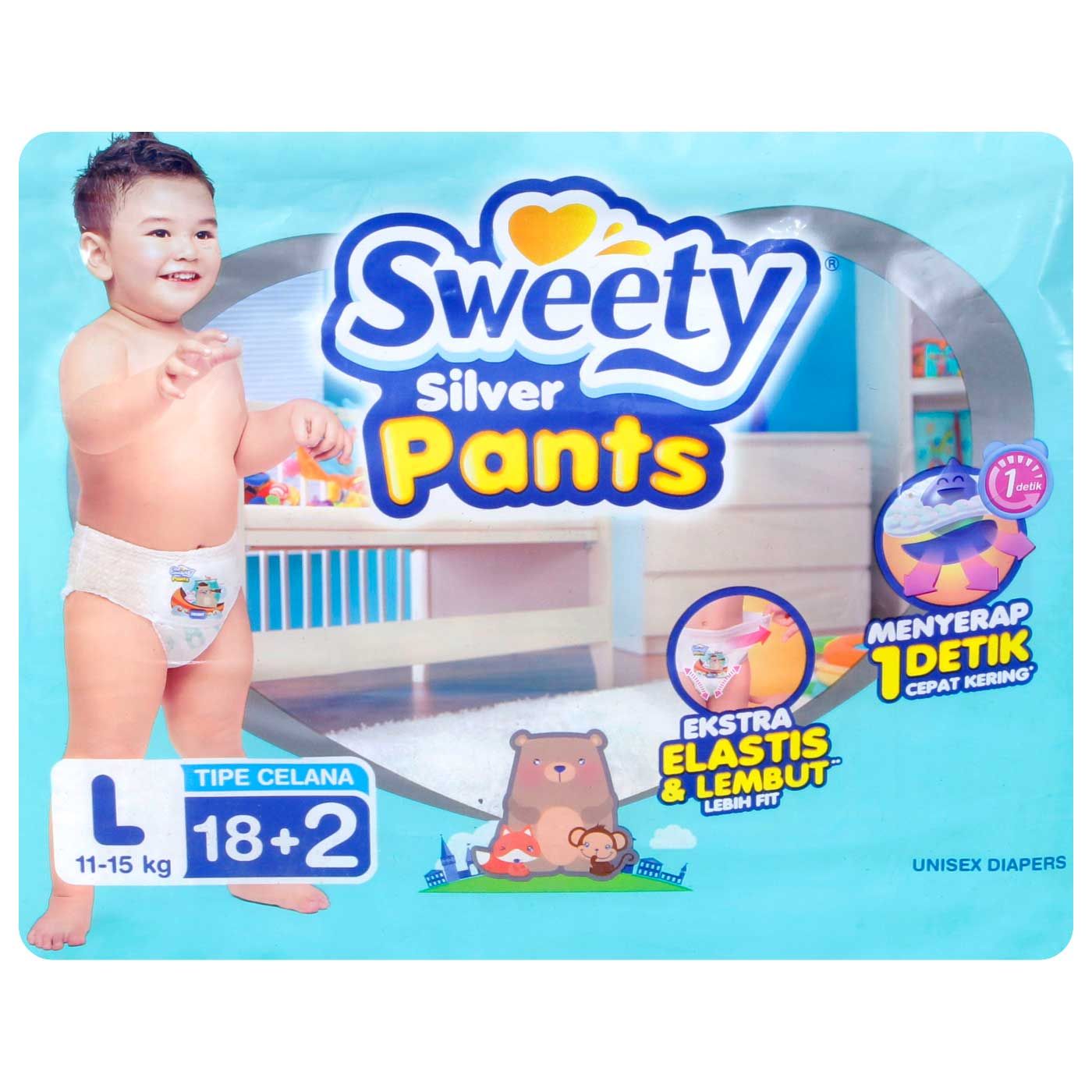 Sweety Silver Pants L 18+2's - 1