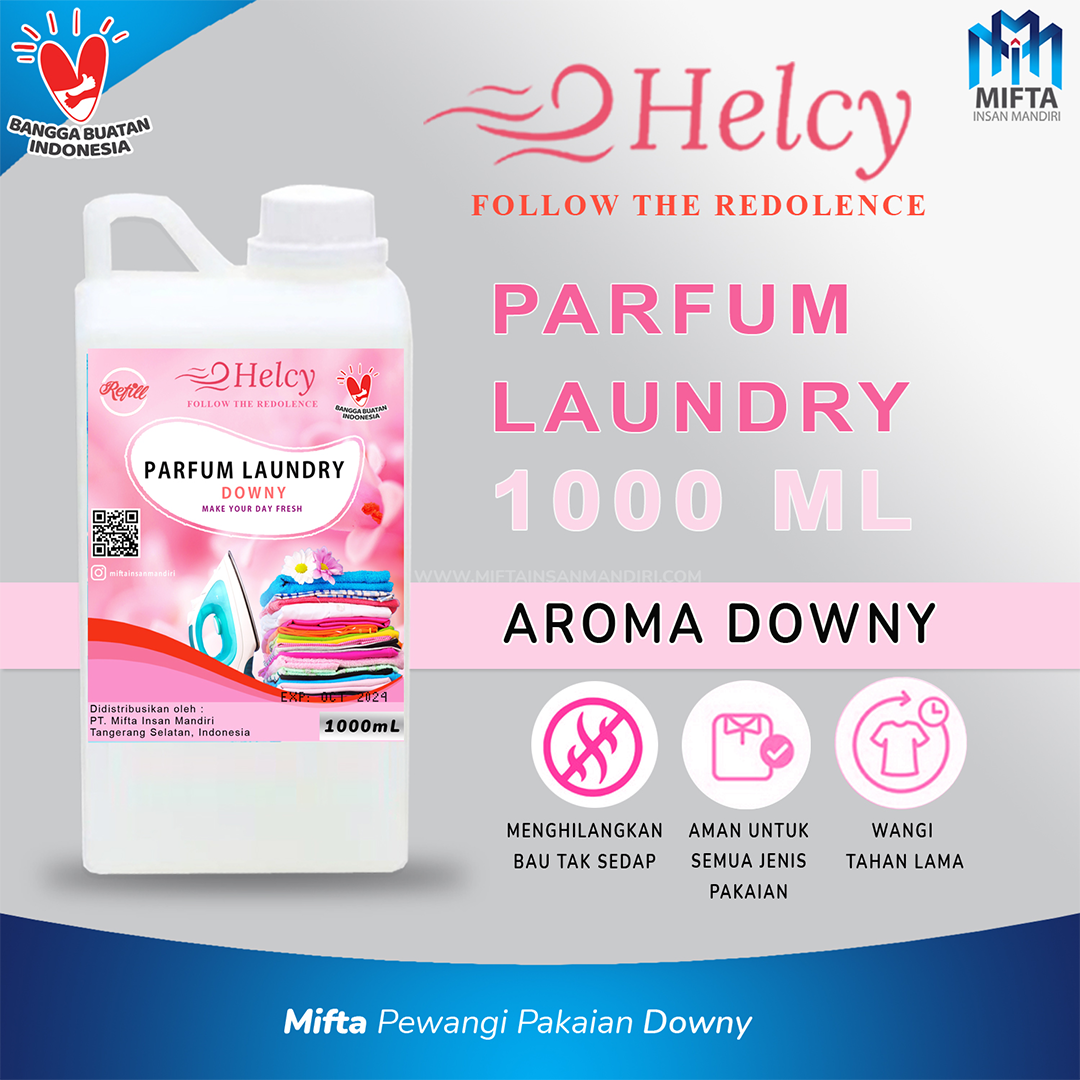Helcy Parfum Laundry Pewangi Pakaian 1 Liter - 3