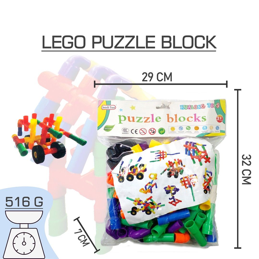 Acekids Mainan Anak Block Susun Model Pipa Puzzle Pipe Block Murah Original - A068821 - 3