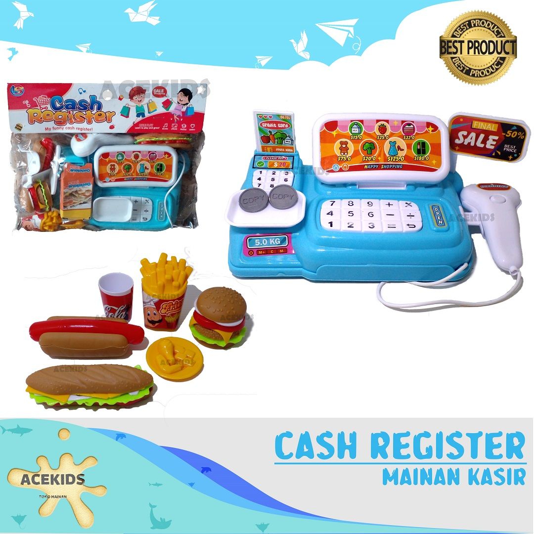 Acekids Mainan Mesin Kasir Anak Cash Register Ice Cream Murah Original - LK21 - 1