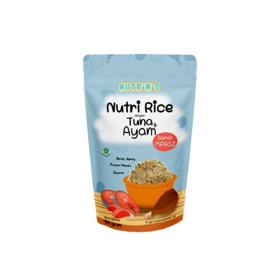 Nutrinio Nutri Rice 150 g Beras MPASI Double Protein Tanpa Pengawet | Tuna & Ayam - 2