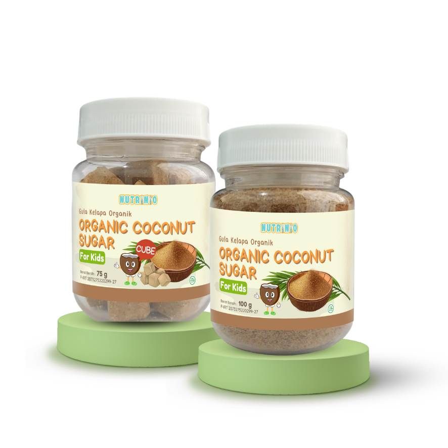 NUTRINIO Organic Coconut Sugar | Gula MPASI Organik - Cube 75gr - 1