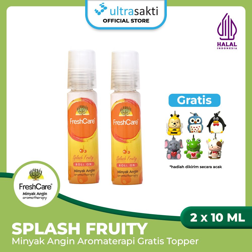 Paket FreshCare Splash Fruit 2pcs @10ml Free 1pc Topper - 1