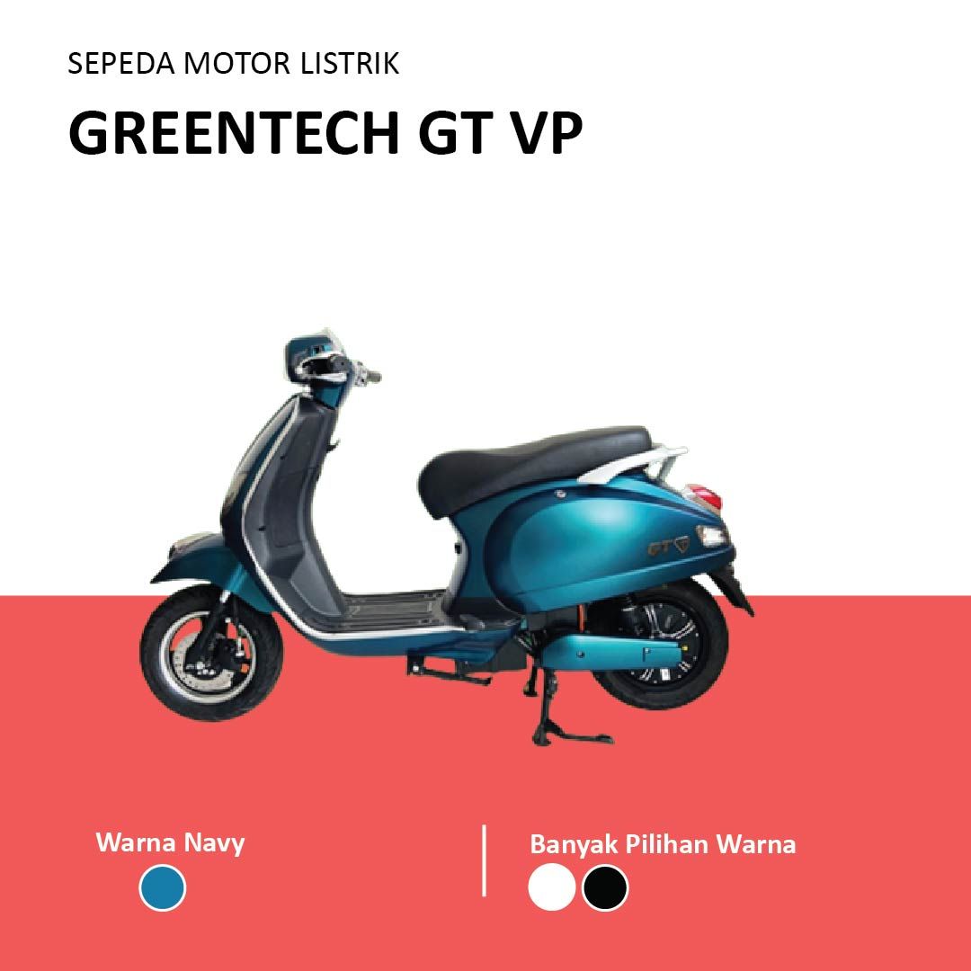 Sepeda Motor Listrik GT VP GreenTech Electric Motorbike Garansi Battery Graphene72V32AH - 1