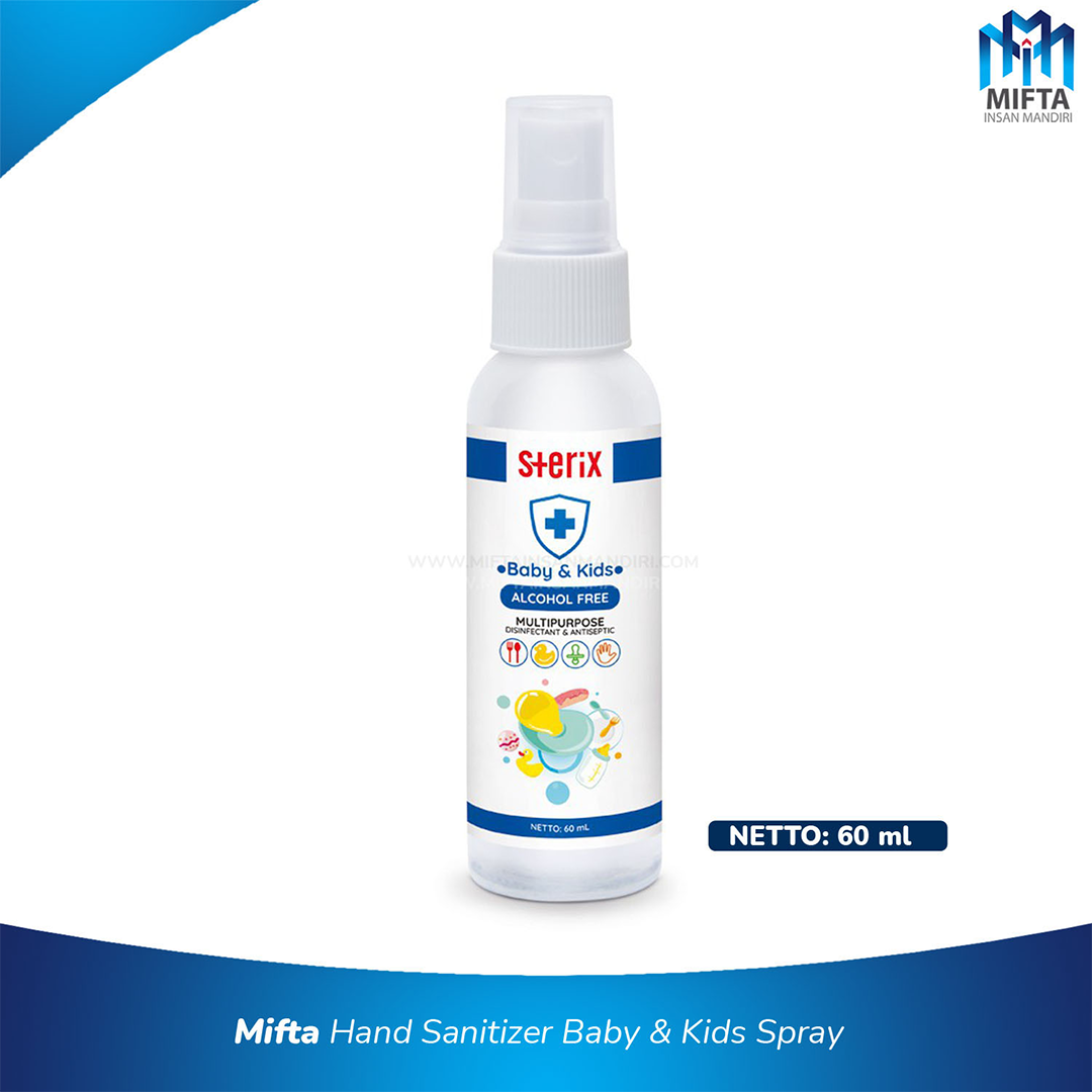Sterix Hand Sanitizer dan Disinfektan Khusus Bayi dan Anak 60 ML - 2