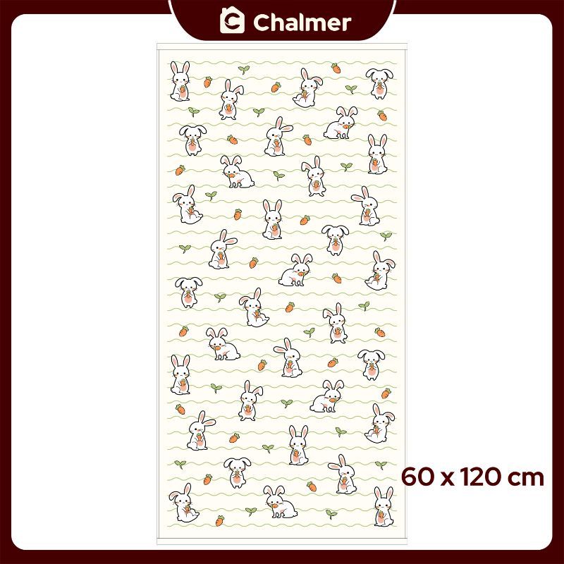 Handuk Bayi Chalmer Ukuran 60x120 cm Handuk Lembut Print Karakter C - Bunny - 5