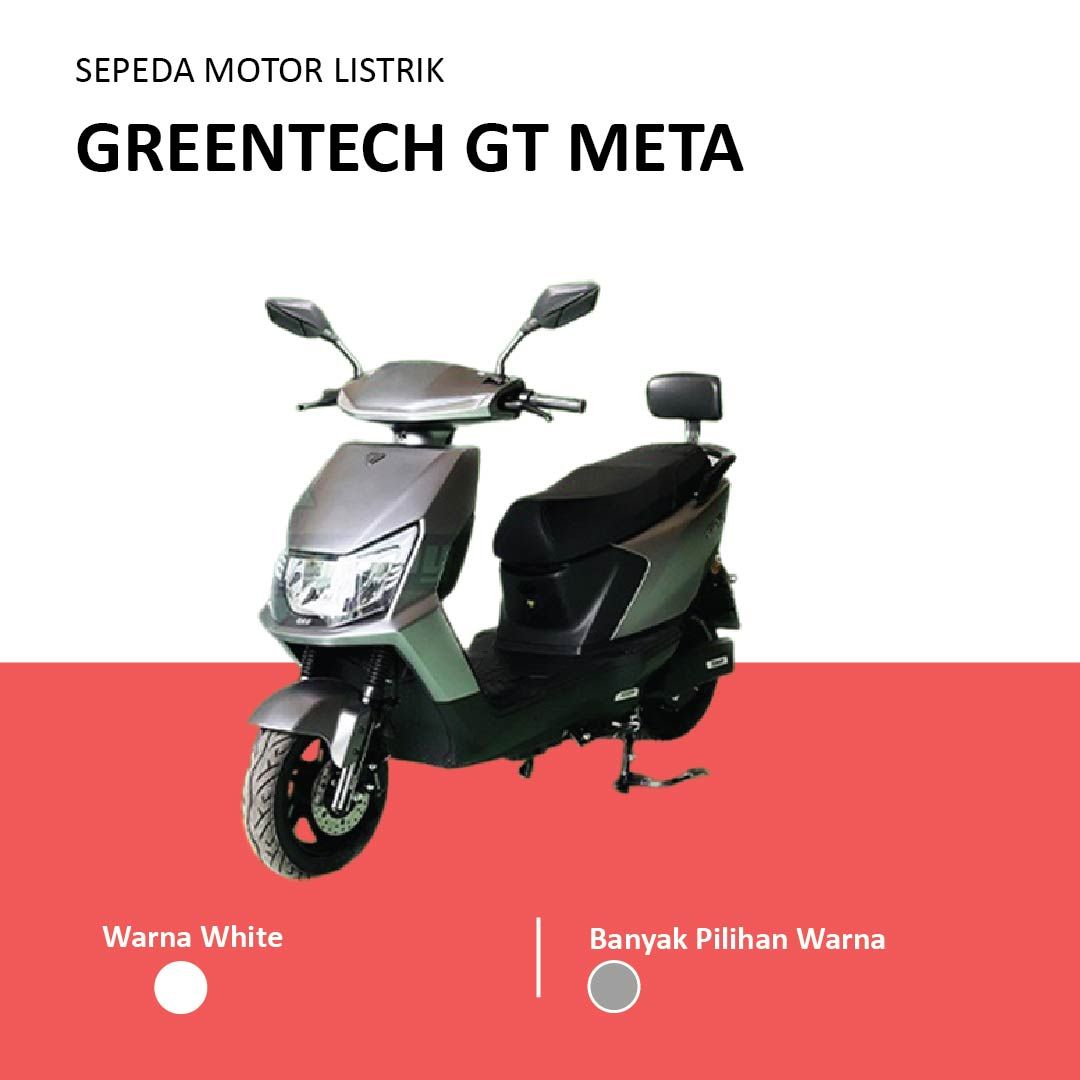 Sepeda Motor Listrik GT Meta GreenTech Electric Motorbike Garansi Battery Graphene72V32AH - 1