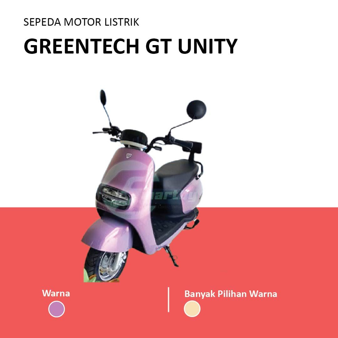 Sepeda Motor Listrik GT Unity GreenTech Electric Mototrbike Garansi Battery Graphene72V32AH - 1
