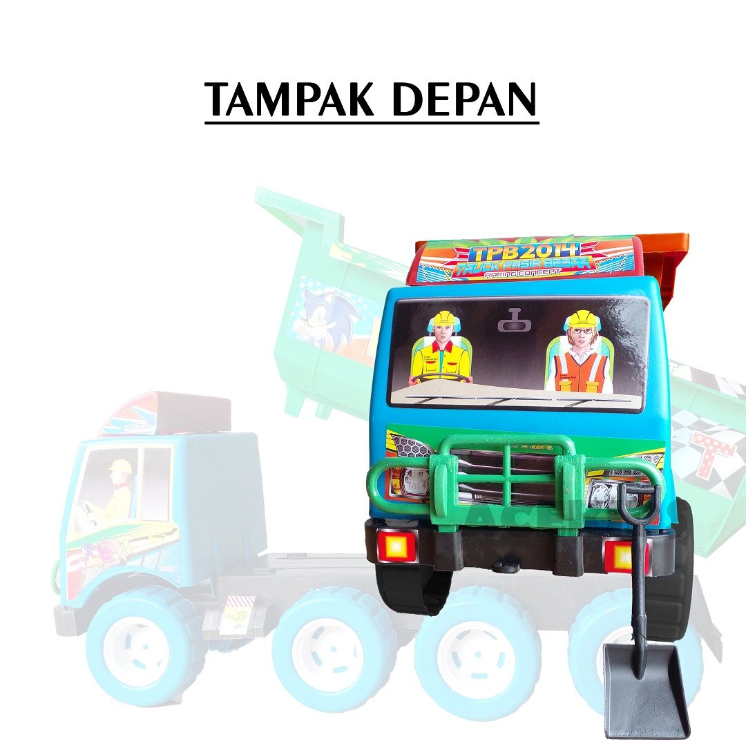 Acekids Mainan Mobil Truk Hitam Jumbo Murah Original - /TPB2014H - 4